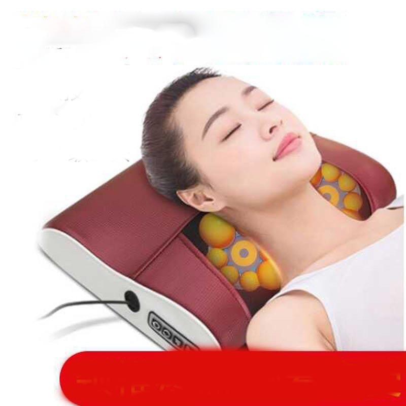 Multifunctional Electric Massage Cushion For Waist And Back Health dealsniper-net Red AU