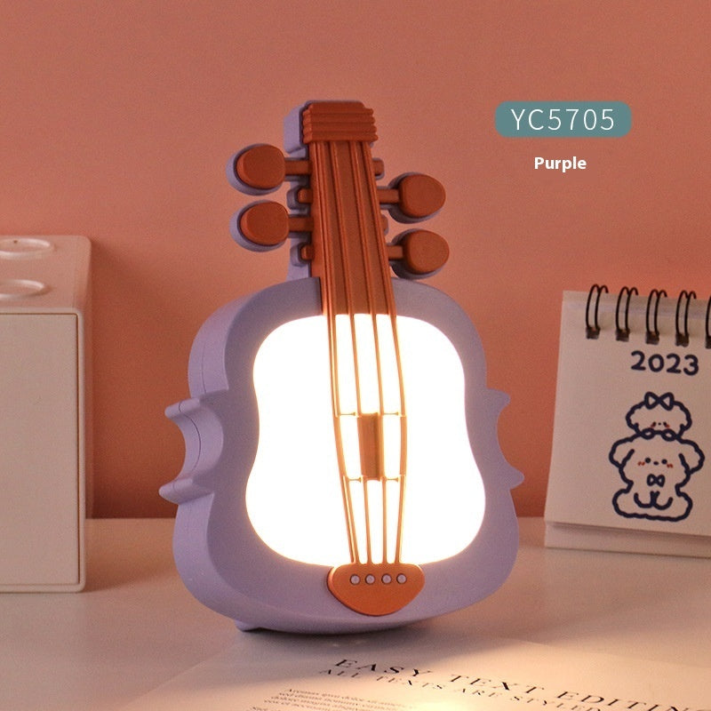 Violin Eye Protection Learning Desk Lamp USB Charging Gadgets DealSniper.net Purple 9.5x4.8x14CM
