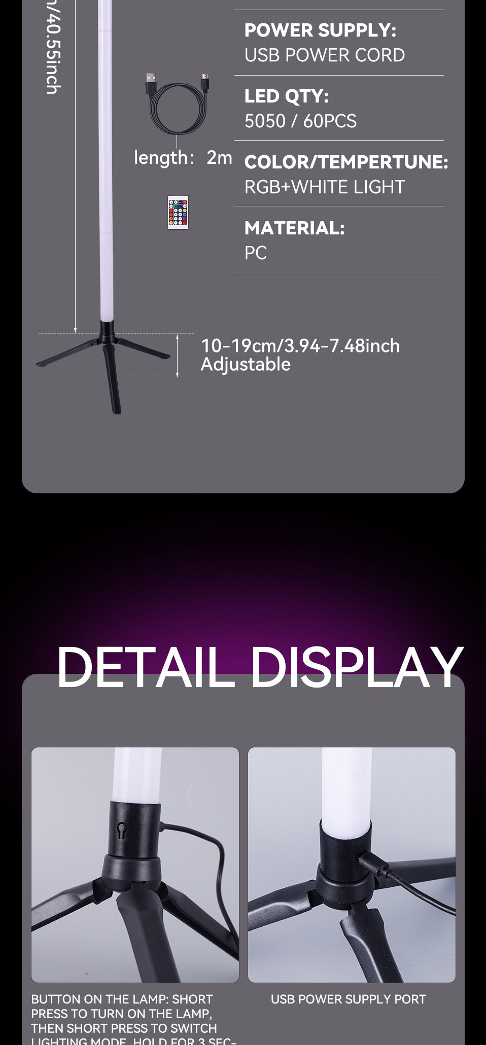 LED Corner Ambience Light Split Floor Bedroom Decoration House DealSniper.net