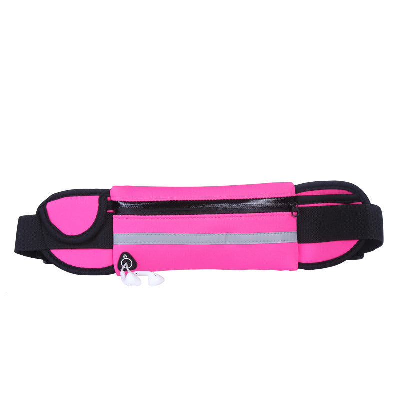 Fitness Waist Bag With Pocket Slim Running Jogging Belt Sports Sports DealSniper.net Rose red