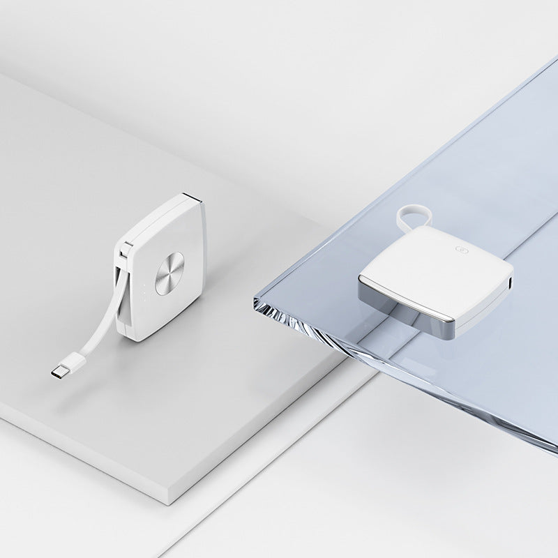 5000 MA Pendant Emergency Power Bank Electronics dealsniper-net White Apple Cable 5000 MA