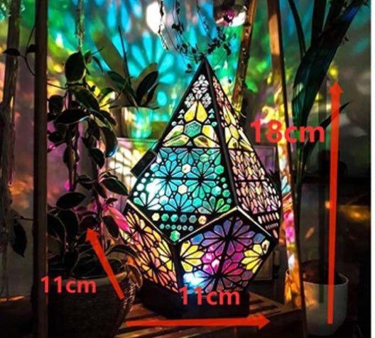 Floor Lamp Bohemian Starry Sky Lights Wooden Table Lamps Garden DealSniper.net