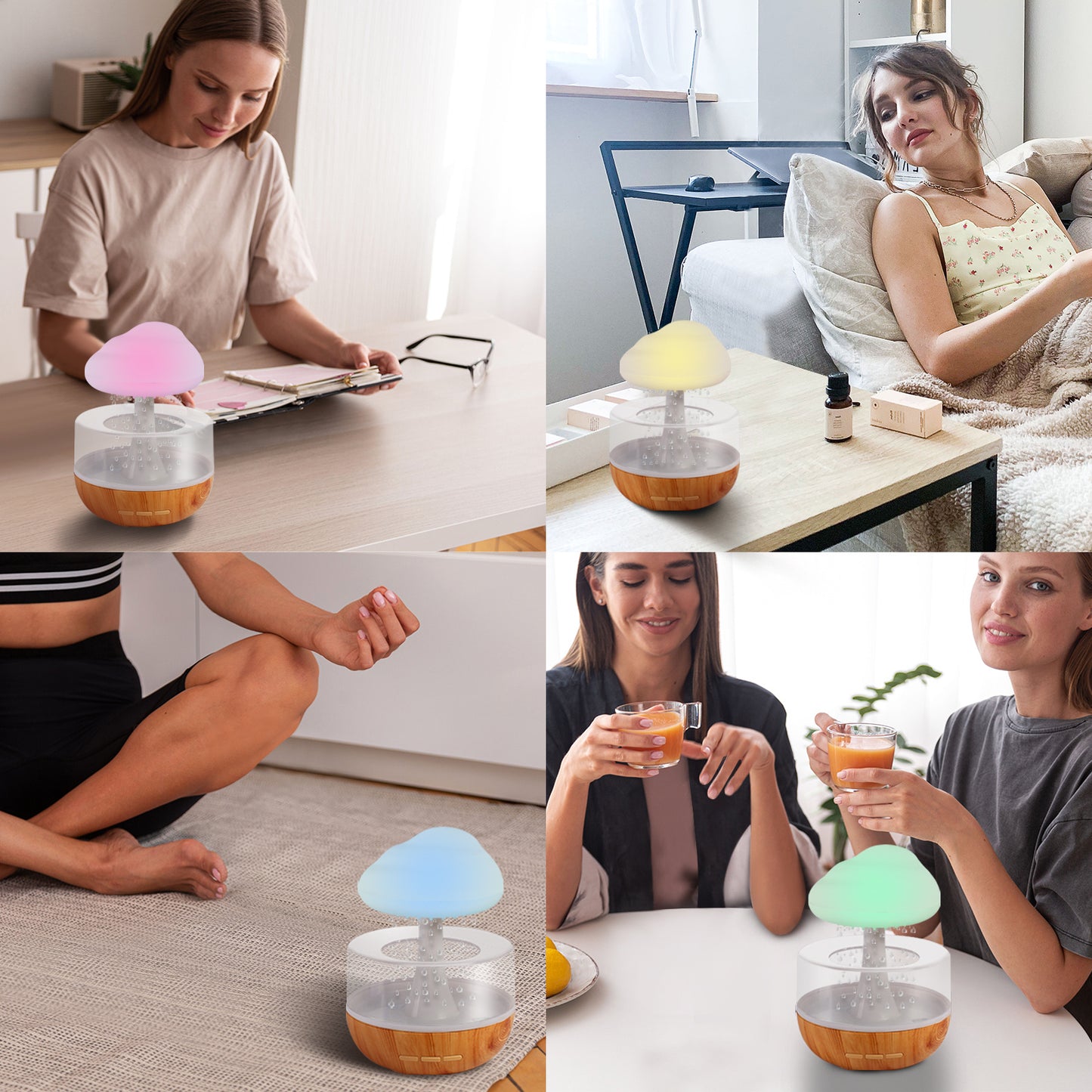 Raining Cloud Humidifier With Night Light House DealSniper.net
