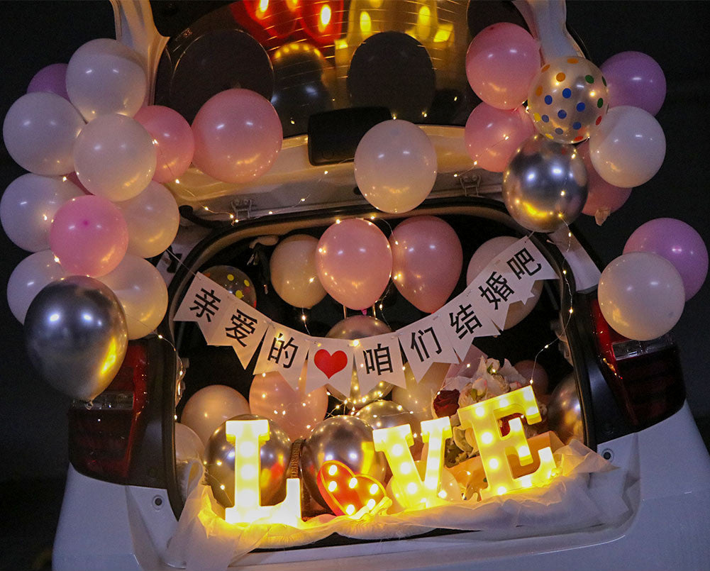 Car Trunk Surprise Arrangement Set Child Girlfriend Birthday Deals DealSniper.net Set2
