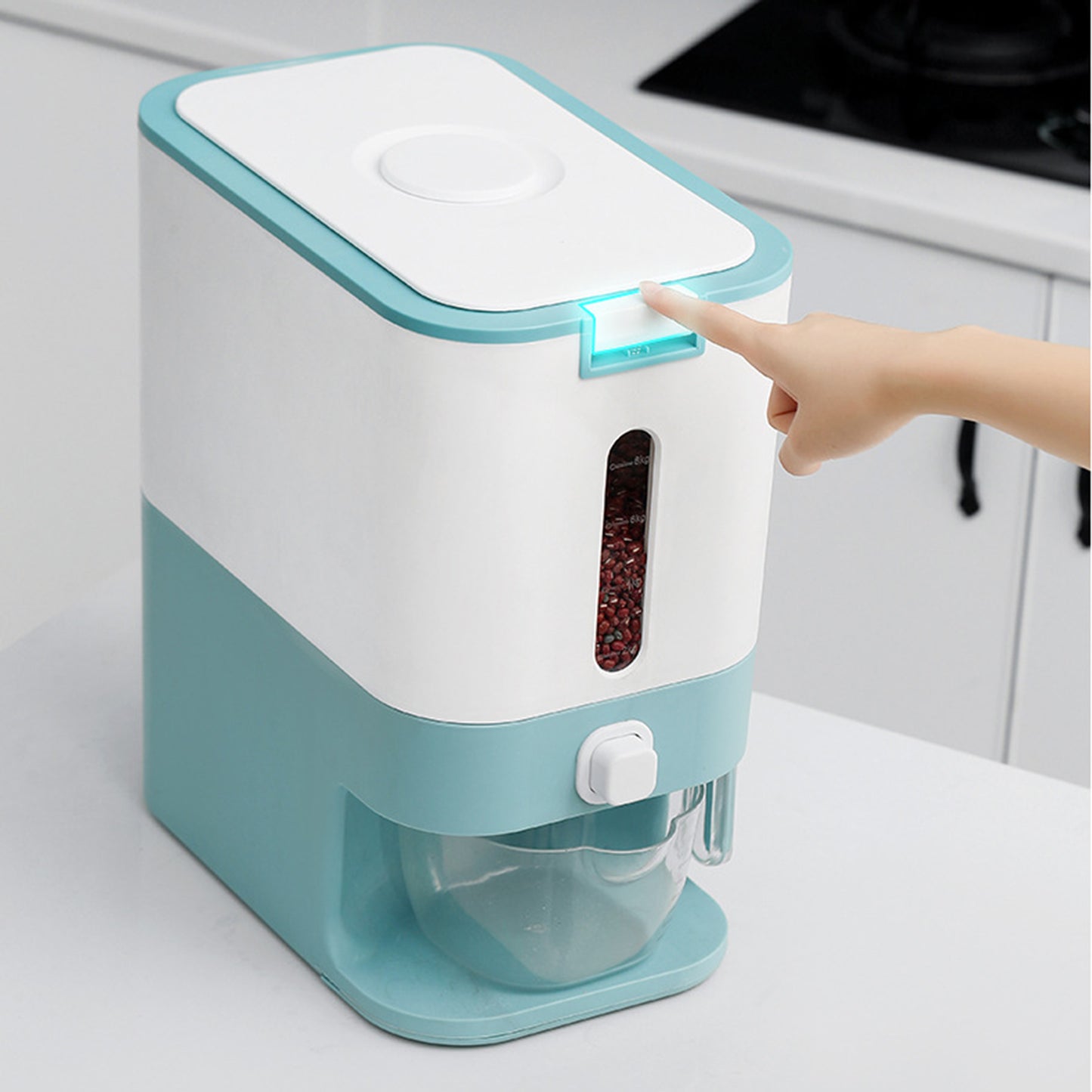 Kitchen Intelligent Metering 12kg Automatic Rice Bucket Kitchen DealSniper.net