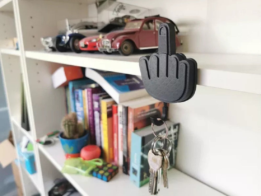 Spoof Middle Finger Desktop Storage Key Hook House DealSniper.net