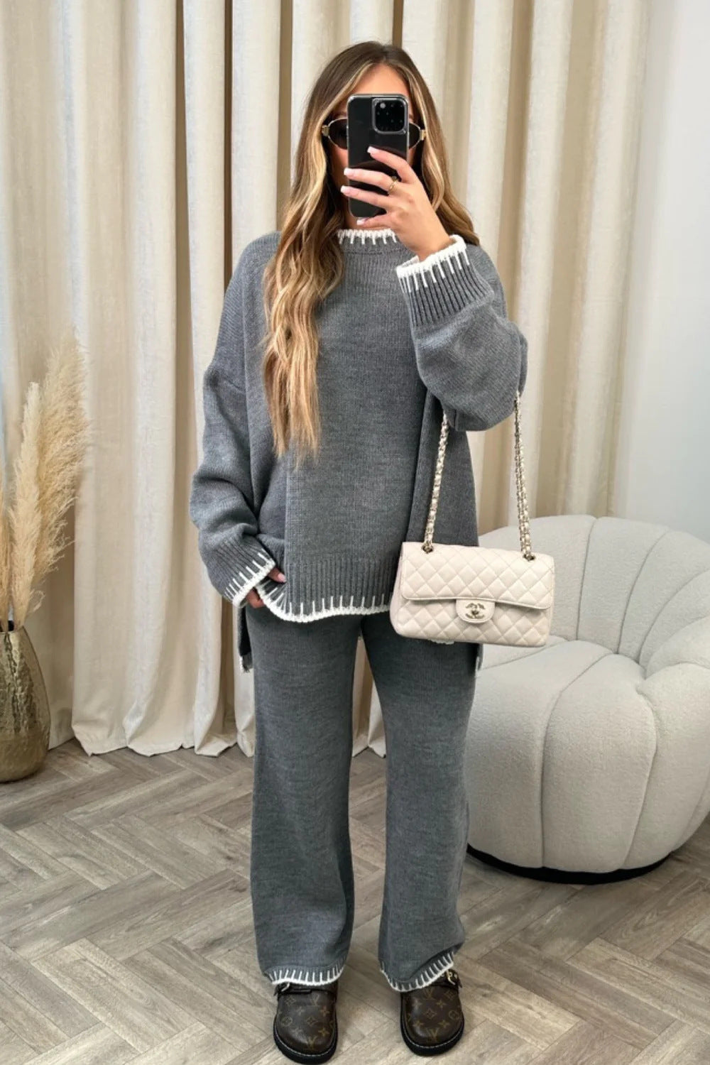 Women's Suit Fashion Pullover Split Long-sleeved Women DealSniper.net Gray L