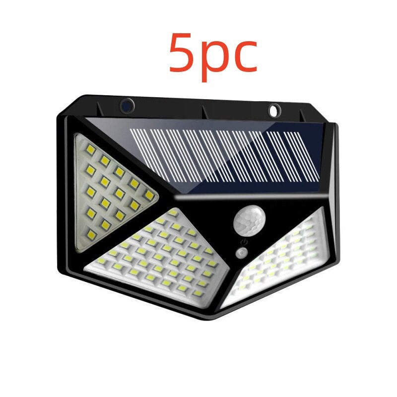 100LED solar wall light Outdoor DealSniper.net 5PC100 Lamp