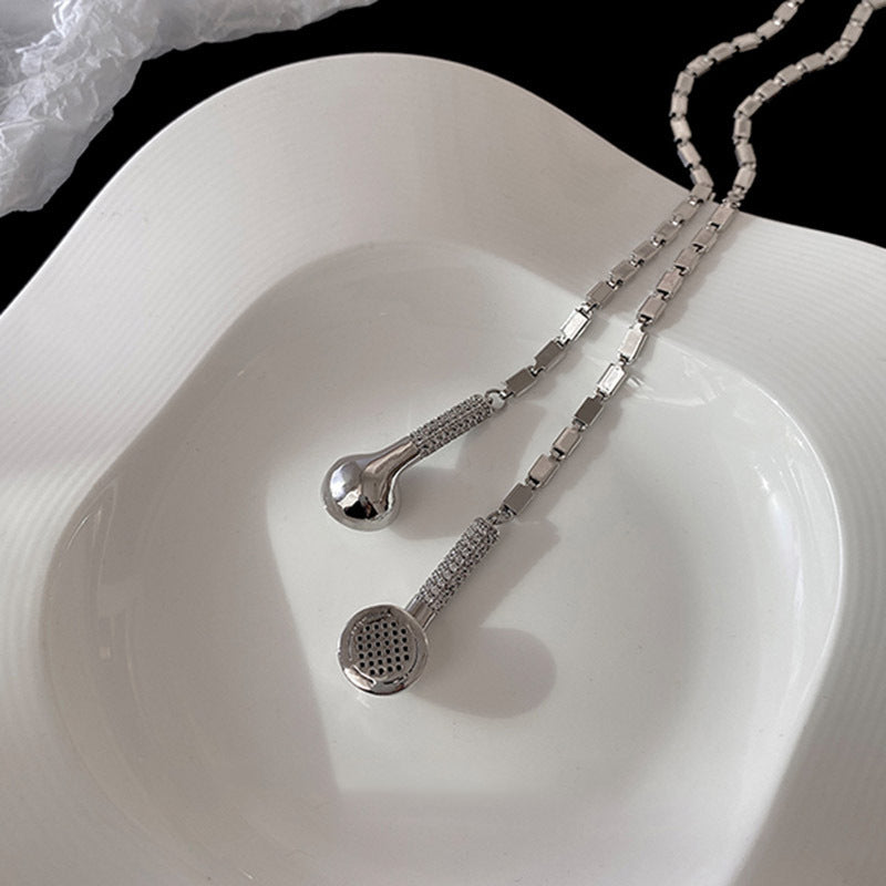 Leisure And Freely Adjustable Earphones Trendy Cool Punk Necklace Jewelry DealSniper.net