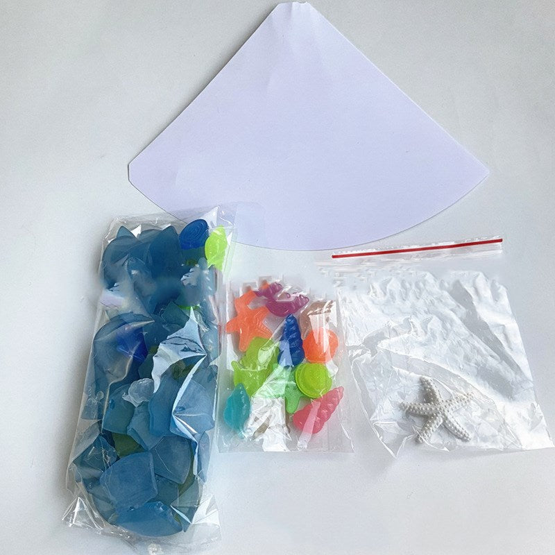 DIY Christmas Decoration Blue Christmas Tree Glass Creative Unique Decoration Holidays DealSniper.net
