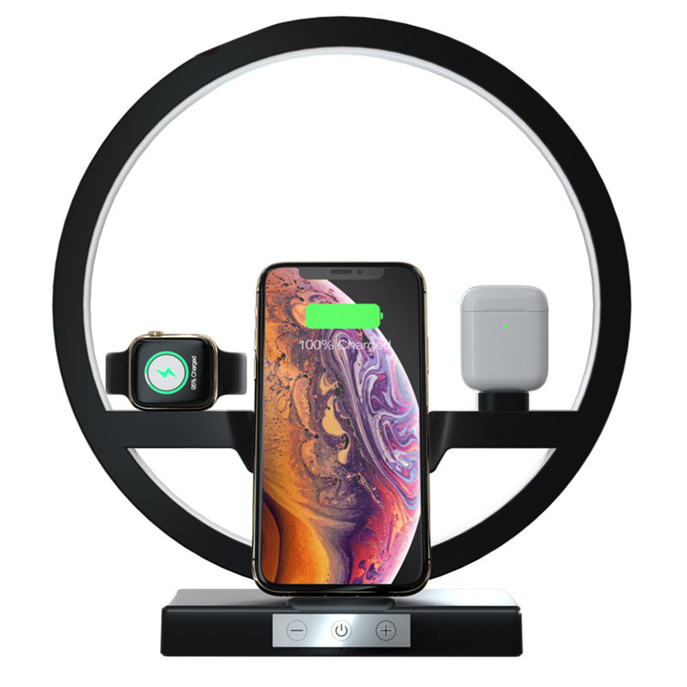 Wireless Charger Stand Table Lamp Touch Switch Charger Gadgets DealSniper.net