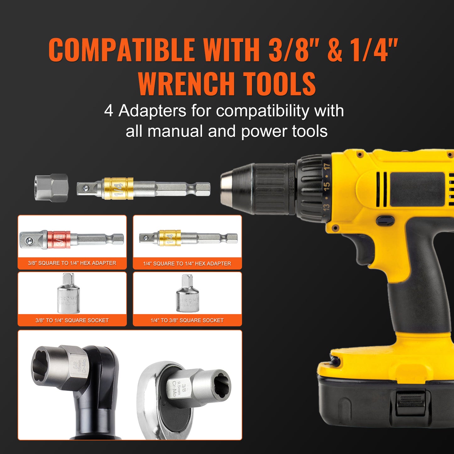 VEVOR Bolt Extractor Set 29-Piece Bolt And Nut Remover Set Tools DealSniper.net