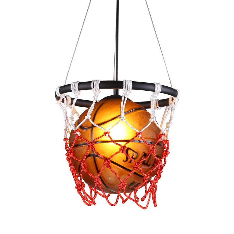 American Chandelier Retro Basketball Light Creative Restaurant Gymnasium Outdoor DealSniper.net