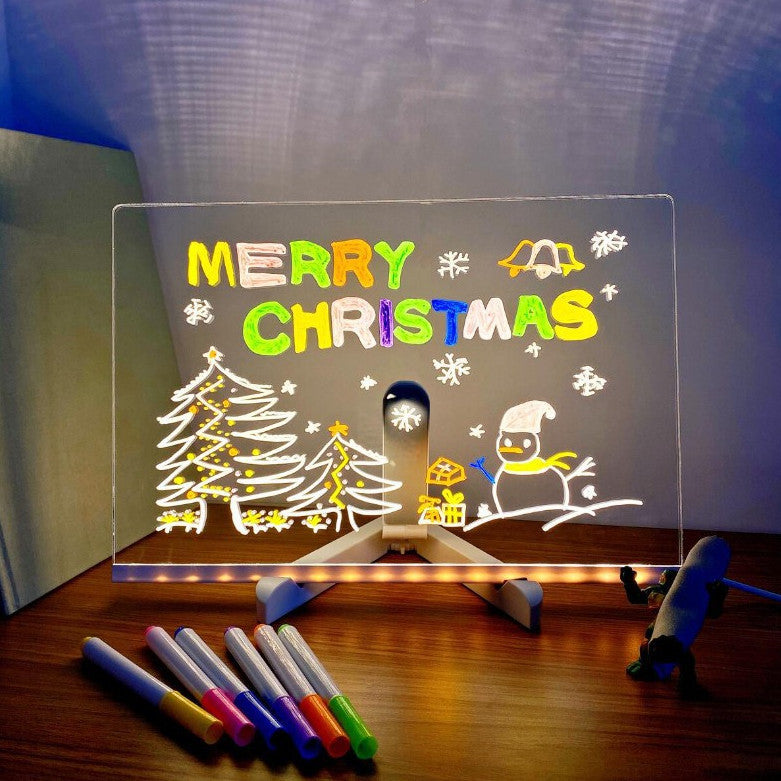 Ins Desktop Ambience Colorful Plug-in Handwriting Board Light Home Decor DealSniper.net