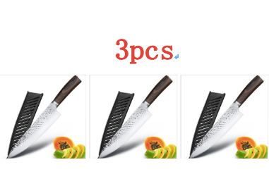 Kitchen Knife Professional Japanese Chef Knives Kitchen DealSniper.net 7CR17 3pcs