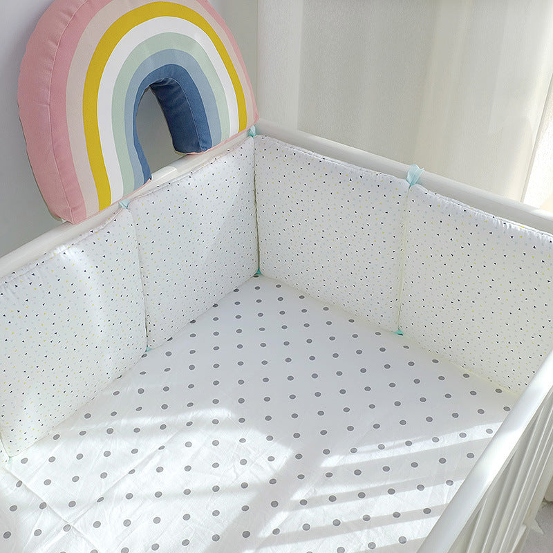 Cartoon embroidered cotton bumper bed Kids DealSniper.net
