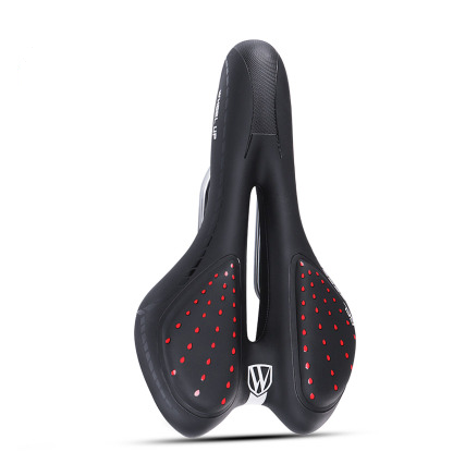 Bike Seat Cushion Silicone Thickened Soft And Comfortable Vehicle DealSniper.net Black red