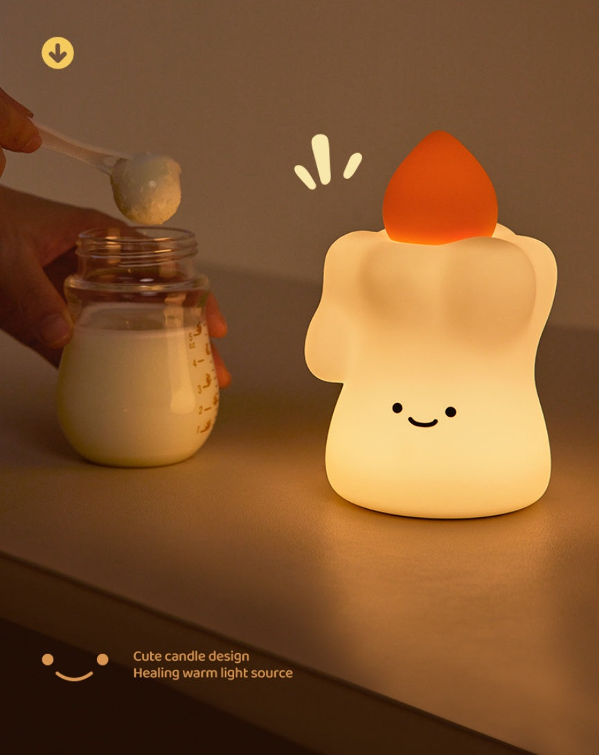 Creative Candle Light LED Sleep With Night Light Home Decor Gym From House