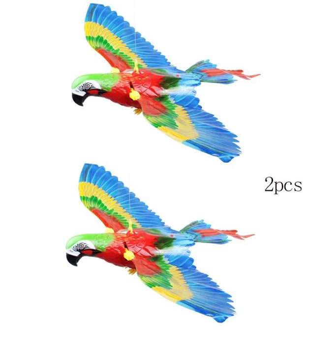 Simulation Bird Cat Interactive Pet Toys Hanging Eagle Flying Pets Gym From House Set1