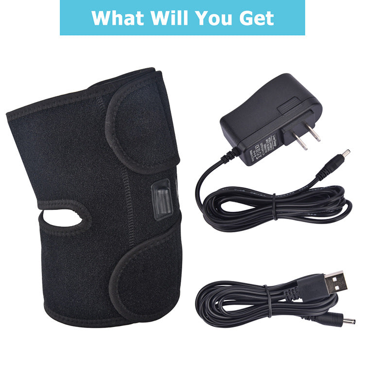Electric Knee Protection Heating Massager Health dealsniper-net Black US