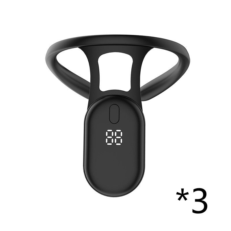 Portable Body Shaping Neck Instrument Electric Ultrasonic Lymphatic Soothing Posture Correction Reminder Device For Children Electronics DealSniper.net Black 3PCS