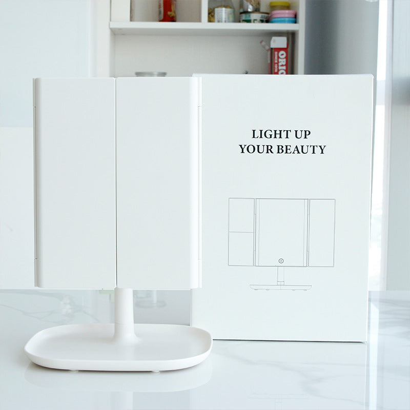 LED Light Makeup Mirror Magnifying Cosmetic Beauty Gym From House H USB