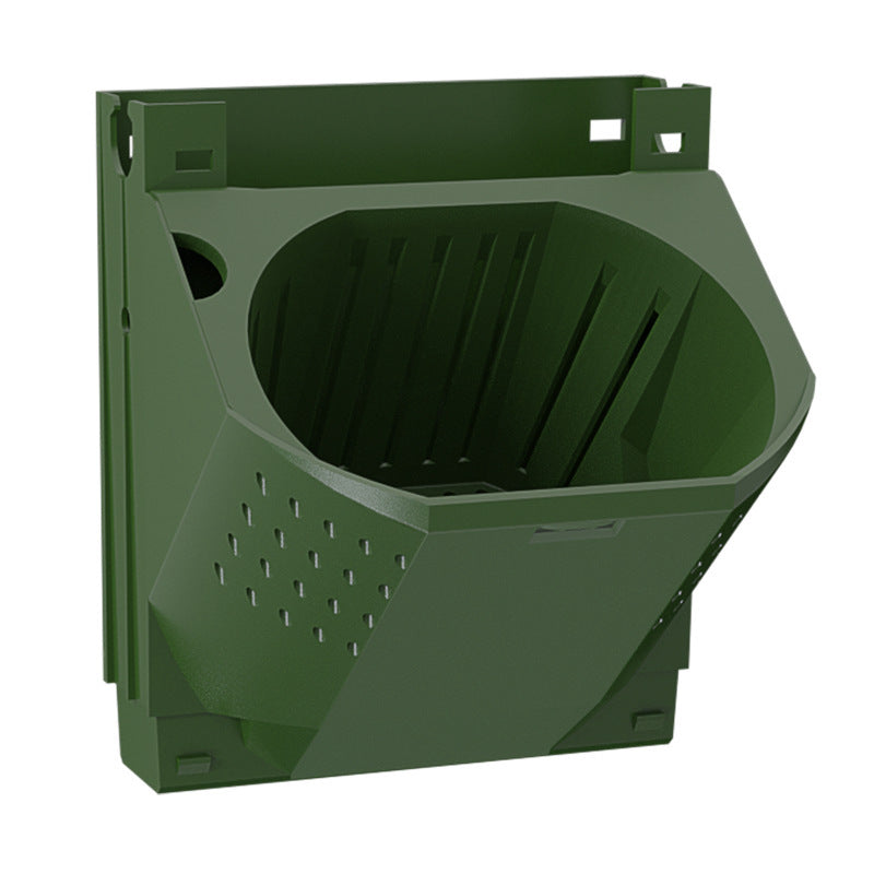 Stackable Flower Pot Wall Hanging Vertical Planter Succulent Garden DealSniper.net Green Single hole basin