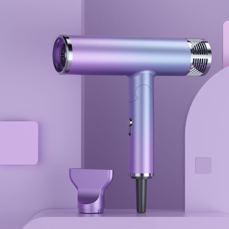 Foldable Hair Dryer Blower Electric Negative Ion Blower Beauty DealSniper.net US plug Purple