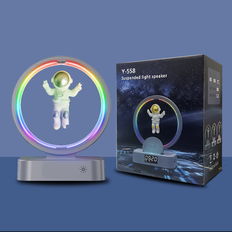 Magnetic Levitation Bluetooth Speaker Astronaut Gadgets DealSniper.net Silver Basic model USB