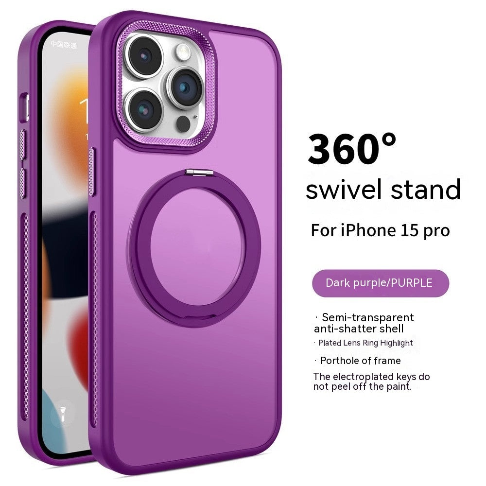 Rotating Bracket Magnetic Suction Phone Case Gadgets DealSniper.net Dark Purple IPhone11
