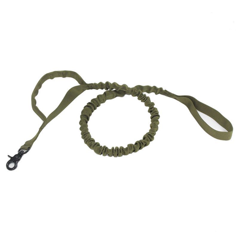 Elastic Buffer Of Outdoor Pet Traction Rope Pets DealSniper.net Military green 100to140cm