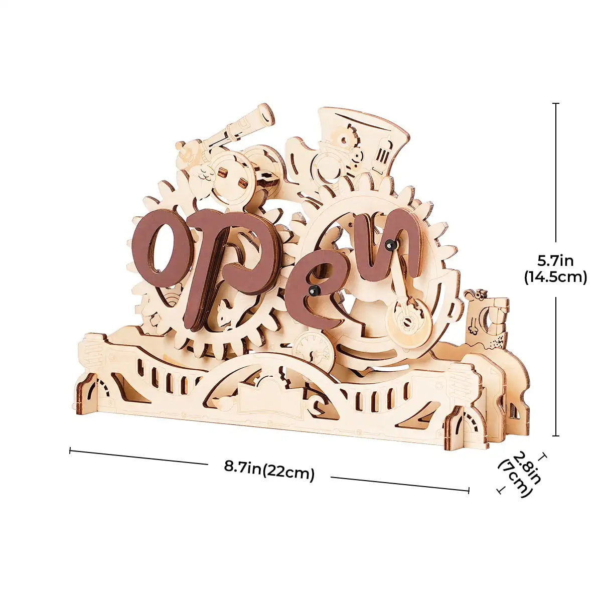 Robotime Rokr Open Closed Sign 3D Wooden Puzzle Kids DealSniper.net