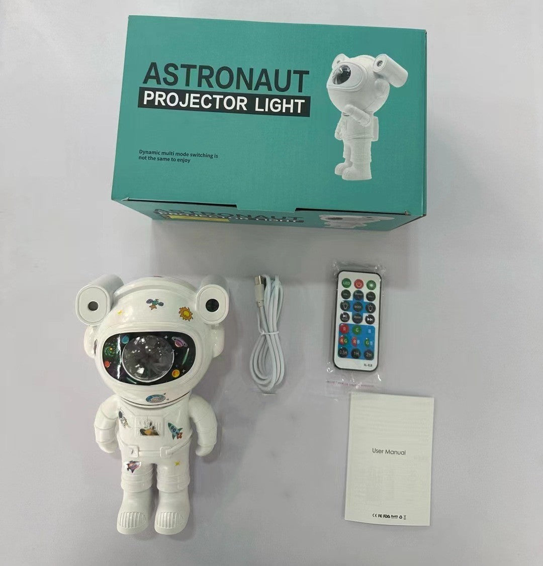 New Aurora Astronaut Nebula Decorative Vortex Projector Gadgets Gym From House 5VUSB Remote Control DIY Standing Style