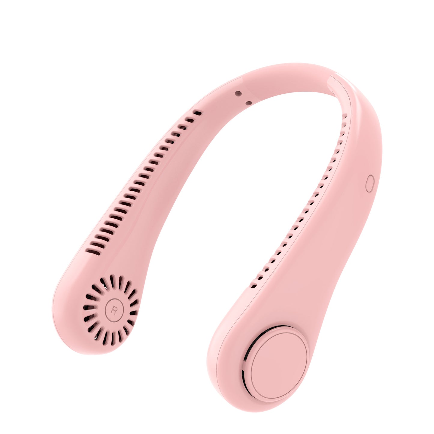 Rechargeable Neck Fan Hands Free USB Mini Fan Traveling Travel DealSniper.net Pink 1200mah