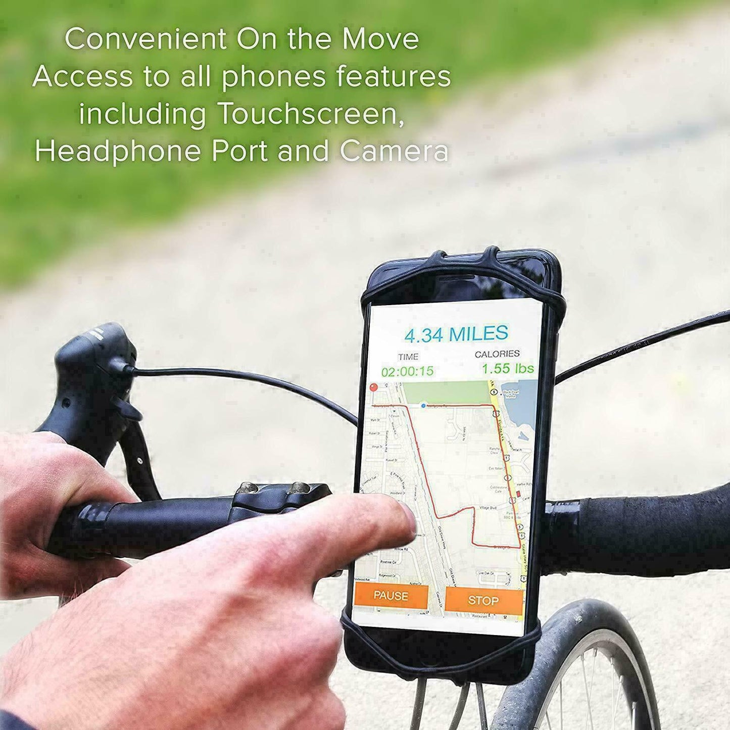 Bike Handlebar Mount Holder For Cell Phones DealSniper.net