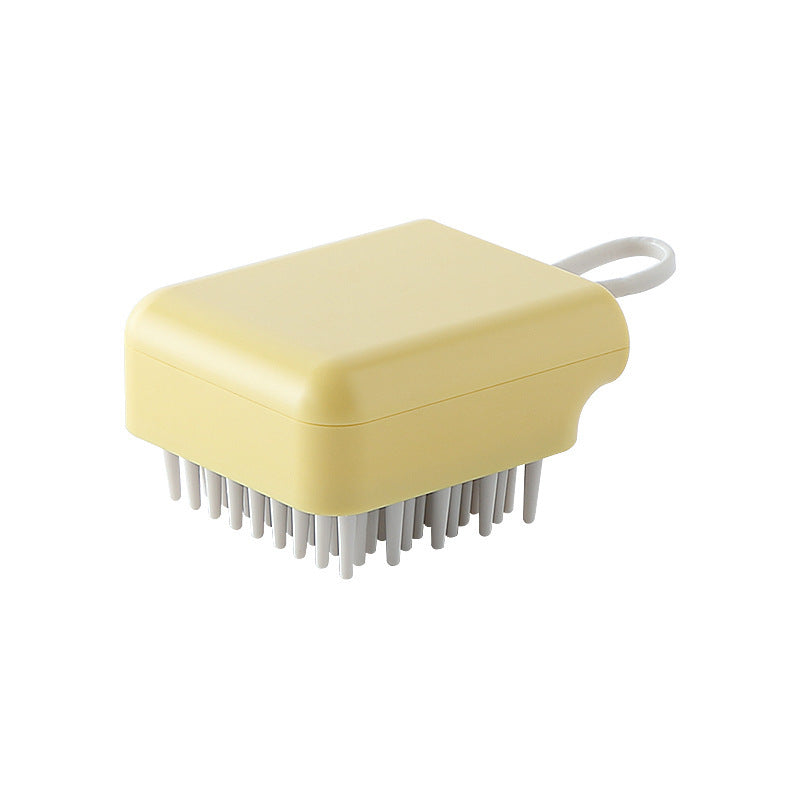 Pet Dog Cat Bath Brush Comb Multifunctional Brush Hair Fur Grooming Deals DealSniper.net Yellow