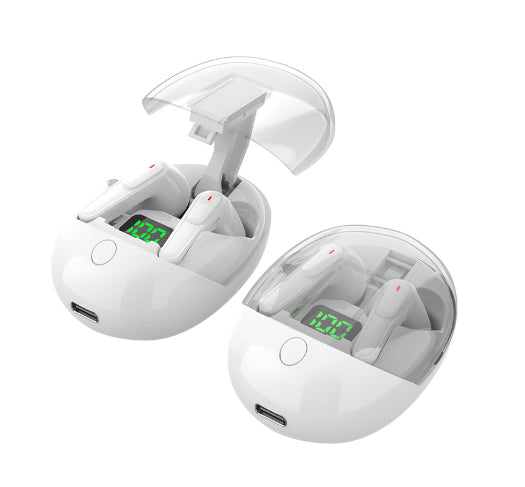 Wireless Bluetooth Headset Stereo Private Mode Touch Headset Electronics dealsniper-net White