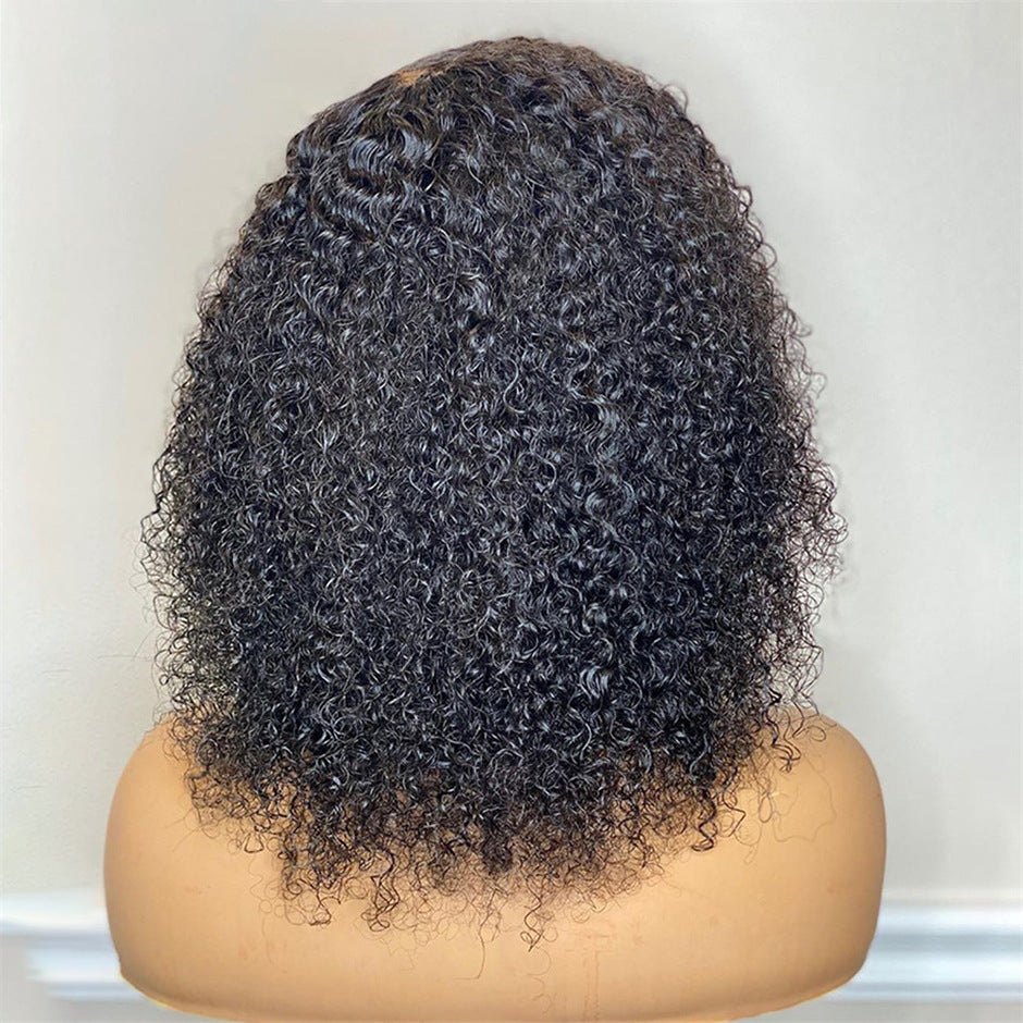 Kinky Curly Short Bob Lace Front Human Hair Wig Beauty DealSniper.net