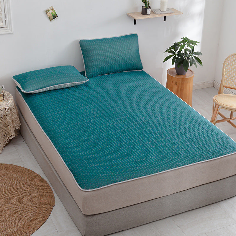Summer Thai Latex Mat Set Of Three Pieces House DealSniper.net Dark green 120x200cm