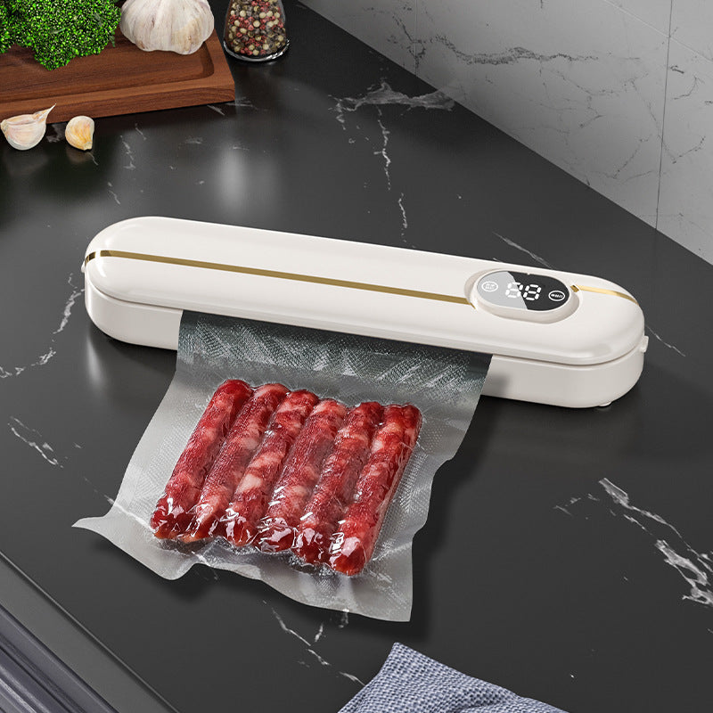 Automatic Fresh-keeping Vacuum Sealing All-in-one Machine Kitchen DealSniper.net White EU