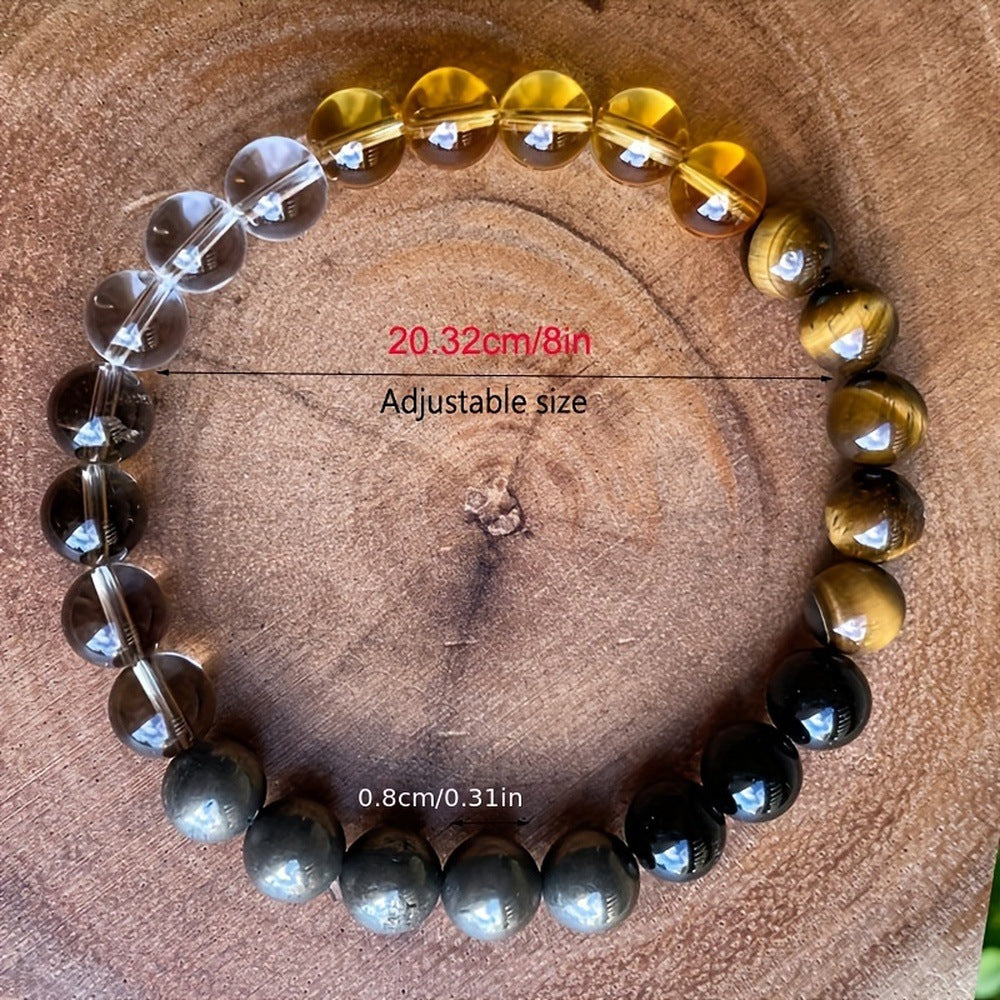 Bracelet Trendy Men And Women Obsidian Woven Jewelry DealSniper.net