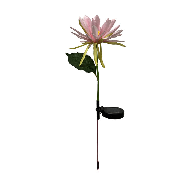 Solar Epiphyllum Lights Outdoor Courtyard Lawn Garden dealsniper-net Solar Epiphyllum Light Pink