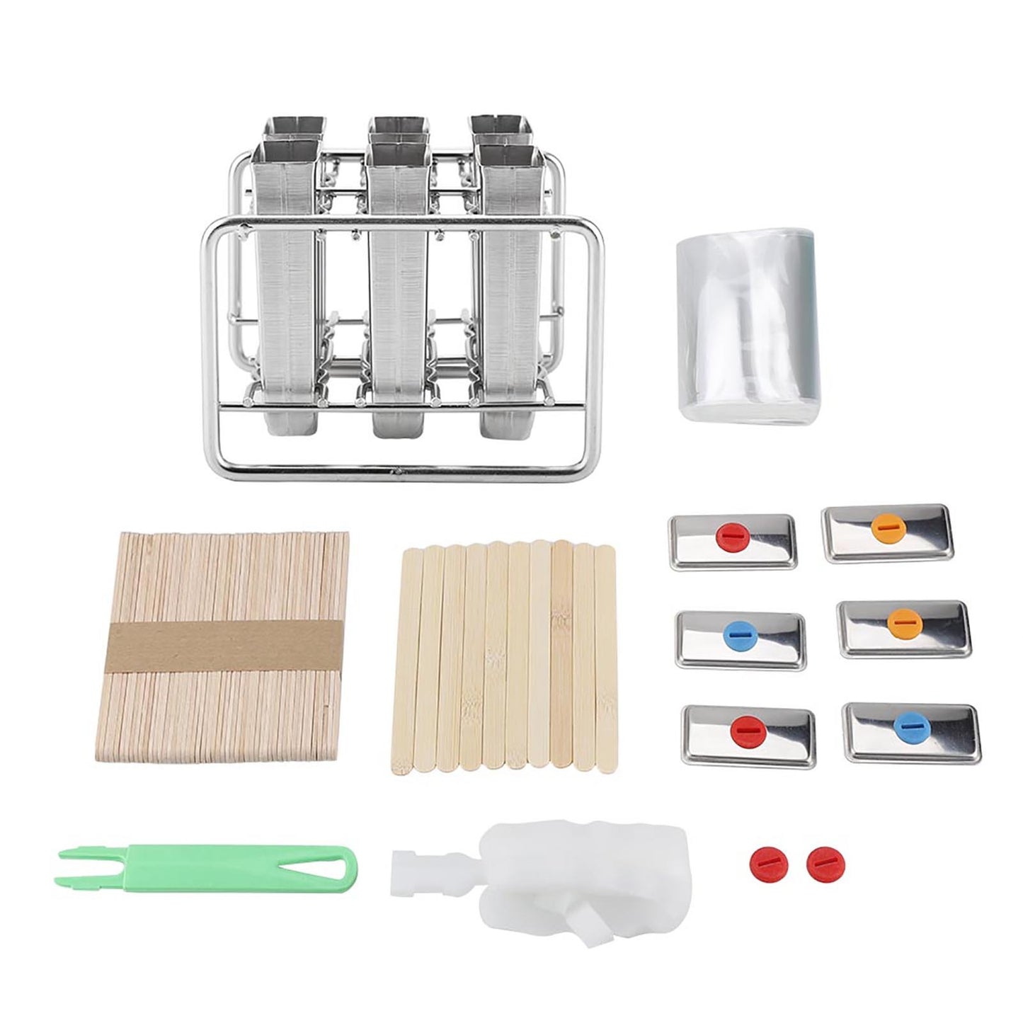 Stainless Steel Molds Ice Cream Industrial Home Kitchen Kitchen DealSniper.net Round headed double groove