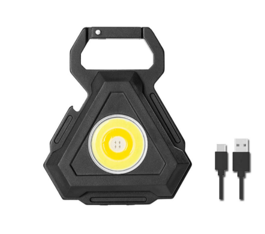 Outdoor USB Mini Alloy Keychain Light Home Emergency Night Light Car Deals DealSniper.net Black1 USB