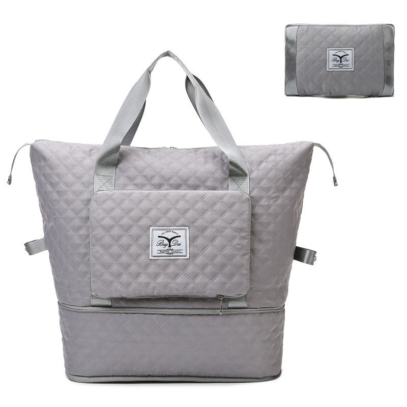 Soft Surface Swimming Fitness Extended Shoulder Yoga Sports Bag Deals DealSniper.net Moon grey