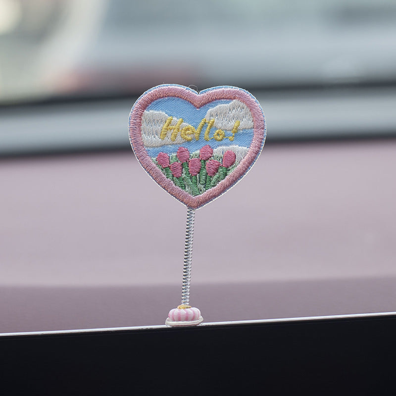 Cute Duckling Car Interior Decoration Vehicle DealSniper.net Hello sign