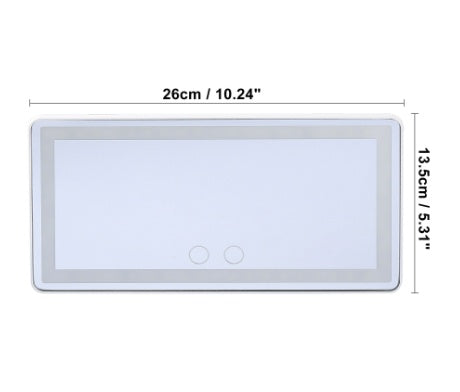 Car LED High-definition Makeup Mirror Three-color Light Vehicle DealSniper.net White USB
