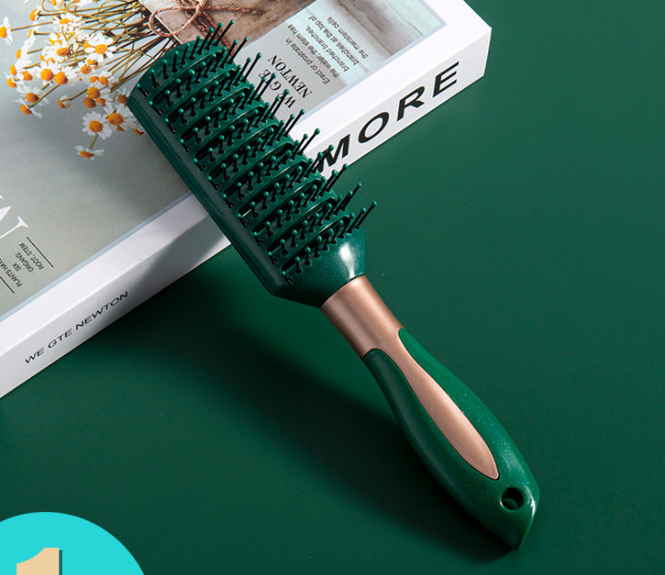 Anti Static Massage Comb Air Cushion Comb Curly Hair Women DealSniper.net Green Spare Ribs Comb B