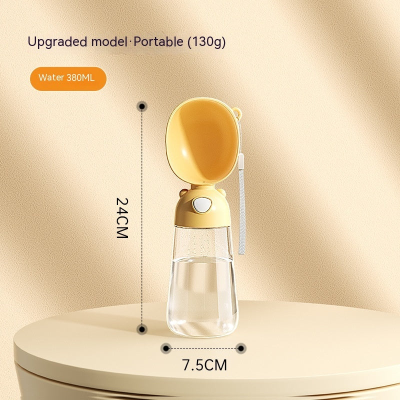 Portable Dog Water Bottle Food And Water Container Pets DealSniper.net 3086 Upgraded Style Yellow