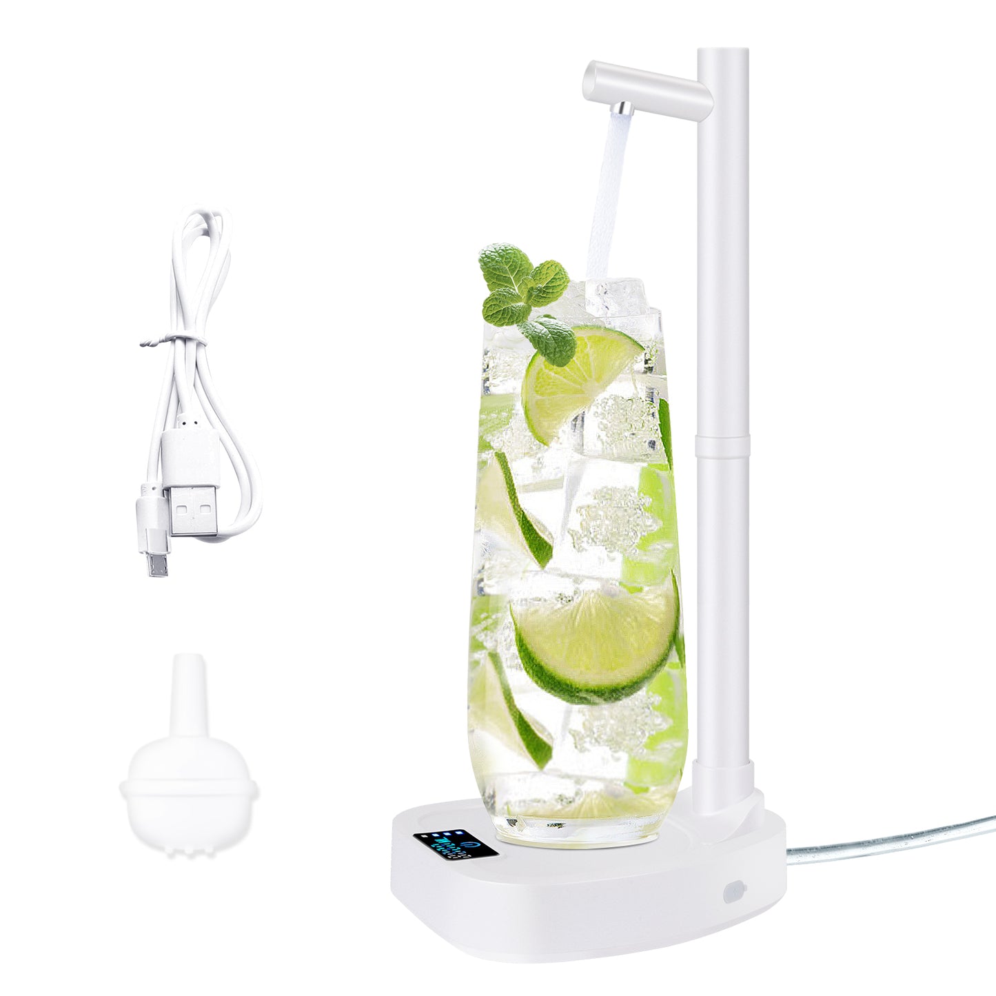 Added Extension Tupe Water Dispenser Automatic Water Bottle Desktop Deals dealsniper-net White